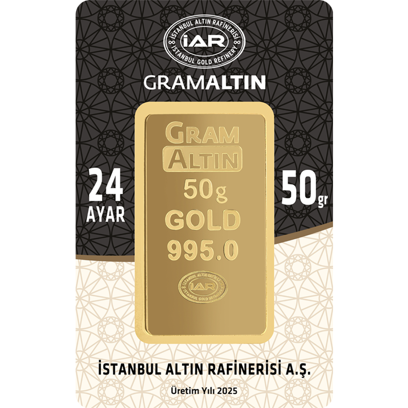 50 Gram Külçe Altın