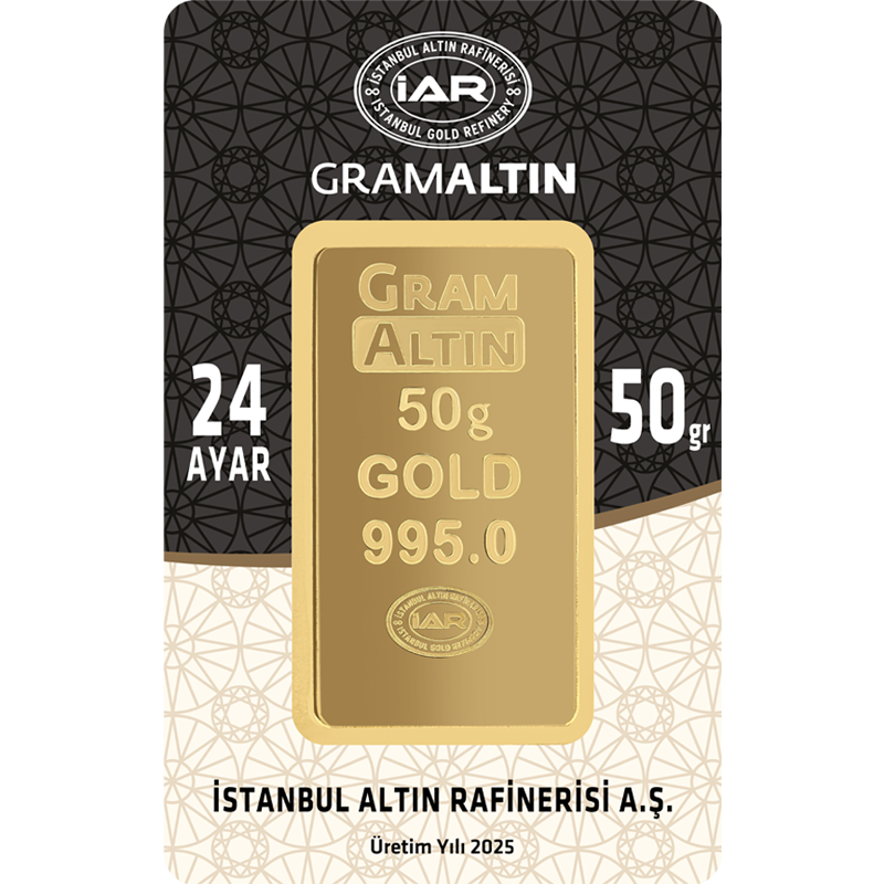 50 Gram Külçe Altın